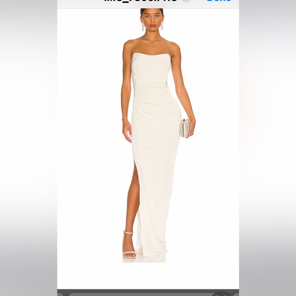 Beautiful Katie May champagne dress sz small worn once sz small